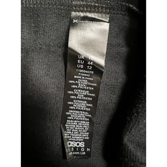 Asos Black‎ Pleather Pull on Pants Size 12T - Picture 4 of 4